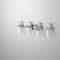 Designers Fountain Jaxon 33in 4-Light Brushed Nickel Industrial Indoor Vanity Light with Clear Seedy Glass Shades 90604-BN - alternate 2